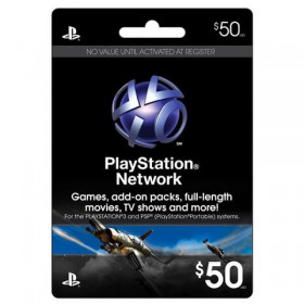 Sony PlayStation Network Card -USA- Cartão de 50 dolares, Online Game Code